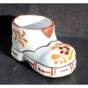 Vintage Italian Country Miniature Boot Shoe Ceramic Shoe Made In Italy